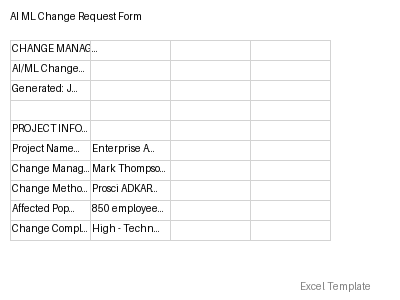 Change Request Form preview