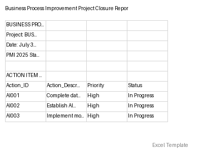 Project Closure Report preview