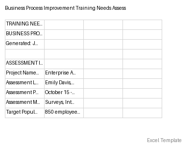 Training Needs Assessment preview