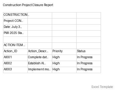 Project Closure Report preview
