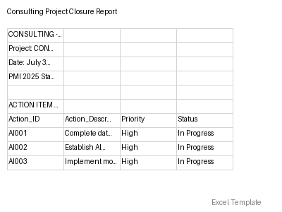 Project Closure Report preview