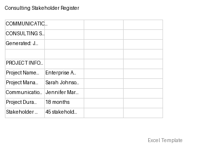 Stakeholder Register preview