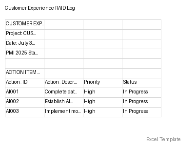 RAID Log preview