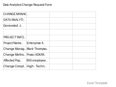 Change Request Form preview