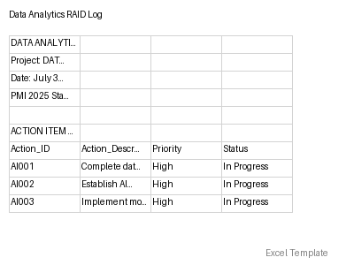 RAID Log preview