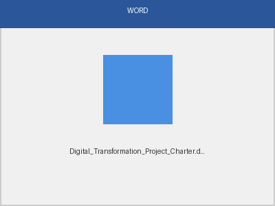 Project Charter preview