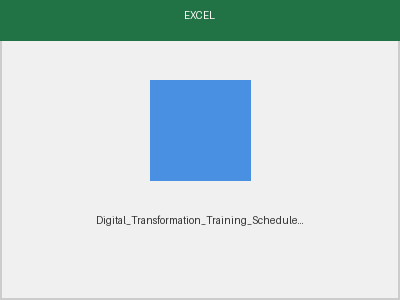 Training Schedule preview