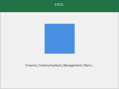 Communications Management Plan preview