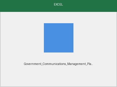 Communications Management Plan preview