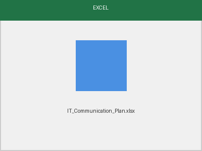 Communication Plan preview