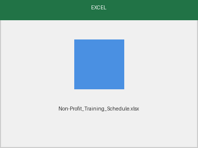 Training Schedule preview