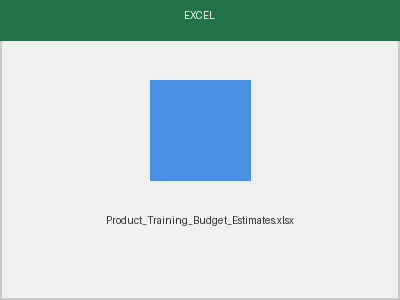 Training Budget Estimates preview