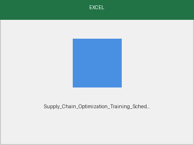 Training Schedule preview