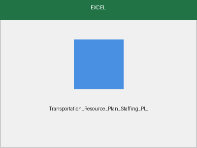 Resource Plan Staffing Plan preview